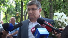 Igor Grosu a cântat în centrul Capitalei